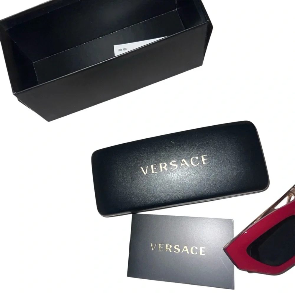 Versace Red Sunglasses VE4432U – Bold Designer Shades - Picture 4 of 16